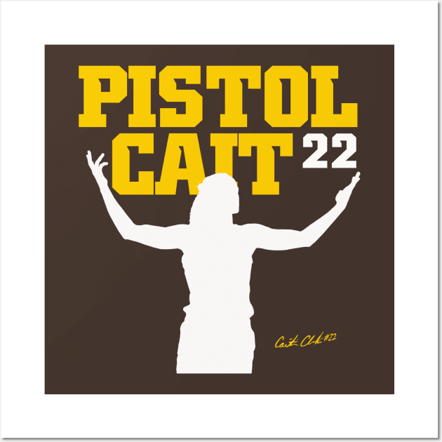 Caitlin Clark Pistol Cait Wall Art by Juantamad